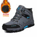 Men Waterproof Leather Boots Sneaker Warm Hiking Outdoor Boots