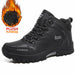 Men Waterproof Leather Boots Sneaker Warm Hiking Outdoor Boots