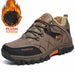 Men Waterproof Leather Boots Sneaker Warm Hiking Outdoor Boots
