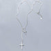 Simple Cross Long Chain Pendant Necklace Fashion Chain Necklace Jewelry