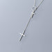 Simple Cross Long Chain Pendant Necklace Fashion Chain Necklace Jewelry