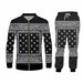 Hip Hop Jogger Sweatshirt Sweatpants Paisley Graphic Tracksuit For Men & Women