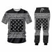 Hip Hop Jogger Sweatshirt Sweatpants Paisley Graphic Tracksuit For Men & Women