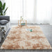 Shaggy Tie-dye Printed Carpet Plush Floor Fluffy Mats Faux Fur Area Silky Rugs