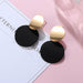 Statement Earrings Women Black Cute Acrylic Geometric Dangle Drop Gold Earrings