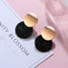 Statement Earrings Women Black Cute Acrylic Geometric Dangle Drop Gold Earrings
