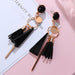 Statement Earrings Women Black Cute Acrylic Geometric Dangle Drop Gold Earrings