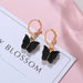 Statement Earrings Women Black Cute Acrylic Geometric Dangle Drop Gold Earrings