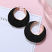Statement Earrings Women Black Cute Acrylic Geometric Dangle Drop Gold Earrings