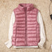 Women Sleeveless Ultra Light Down Vests Slim Jacket Lightweight Warm Waistcoat