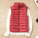 Women Sleeveless Ultra Light Down Vests Slim Jacket Lightweight Warm Waistcoat