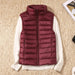 Women Sleeveless Ultra Light Down Vests Slim Jacket Lightweight Warm Waistcoat