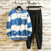 Men's Sportswear Autumn Spring Casual Tracksuit Sweatshirt + Sweatpants Track Suit