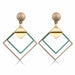 Statement Drop Earrings For Women Fashion Vintage Geometric Long Dangle Earrings
