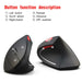 Vertical Ergonomic Wireless Mouse USB Rechargeable Gaming 2.4G Wireless Bluetooth Mouse