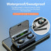 Bluetooth Wireless Earbuds With Mic 2200mAh Sports Waterproof TWS Bluetooth Headphones