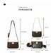 Cross Body Shoulder Bag 3 In 1 Luxury Handbag PU Leather Bags Fashion Baguette Bag For Women
