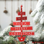 New Year Christmas Tree Ornament Noel Christmas Decoration for Home Wooden Pendant