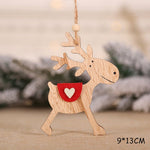 Christmas Tree Wood Craft Ornament Decoration Pendant for Home