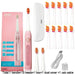 Sonic Electric Toothbrush 5 Mode USB Rechargeable Tooth Brushes Replacement Heads Set