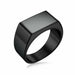 Men's Rings Punk Rock 316L Stainless Steel Signet Hip Hop Rings Jewelry