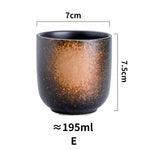 200ml Ceramic Coffee Cups Specialized Tea Latte Mugs