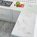 Modern Kitchen Stickers Waterproof Oil-Proof Classic Marble Pattern Wall Stickers