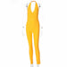 Women Long Jumpsuits Skinny Backless Sleeveless Overalls Fashion Sportswear