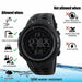Fashion Outdoor Sports Watch Men Multifunction 5Bar Waterproof Digital Watch