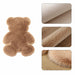 Cartoon Living Room Carpet Bear Rugs Soft -Skid Floor Area Rug Shaggy Faux Fluffy Carpet Mats