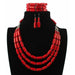 Wedding Jewelry Sets Beads Necklace Earring Bracelet Statement Jewelry Set