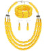 Wedding Jewelry Sets Beads Necklace Earring Bracelet Statement Jewelry Set
