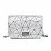 Women Fashionable Shoulder Bags Chain Wild Crack Printing Crossbody Handbags