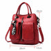3-in-1 Women Backpacks Vintage Shoulder Bags Soft Leather Luxury Travel Backpack