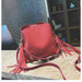 Fashion Scrub Women Bucket Bag Vintage Tassel High Quality Shoulder Bags