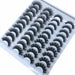 New Arrival 20 Pairs 18-25 mm 3d Mink Lashes Bulk Faux Thick Natural False Eyelashes