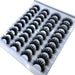 New Arrival 20 Pairs 18-25 mm 3d Mink Lashes Bulk Faux Thick Natural False Eyelashes