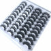 New Arrival 20 Pairs 18-25 mm 3d Mink Lashes Bulk Faux Thick Natural False Eyelashes