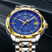 LIGE Original Brand Wrist Watches Men's Tungsten Waterproof Mechanical Watch