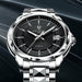 LIGE Original Brand Wrist Watches Men's Tungsten Waterproof Mechanical Watch