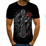 T shirt Men Streetwear O-Neck Short Sleeve Tees Tops Casual  3D Print T-Shirt