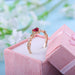 Simple Heart Ring Women Cute Romantic Finger Rings Zircon Stone Jewelry