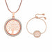 Tree Of Life Jewelry Sets Crystal Choker Necklace Adjustable Bracelet Jewellery Set