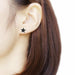 Stainless Steel Earrings Geometric Hip hop Black Star Moon Stud Earring Fashion Jewelry