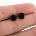 Stainless Steel Earrings Geometric Hip hop Black Star Moon Stud Earring Fashion Jewelry