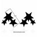 Stainless Steel Earrings Geometric Women Men Hip hop Star Moon Stud Earrings