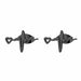 Stainless Steel Earrings Geometric Women Men Hip hop Star Moon Stud Earrings