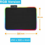 RGB Mouse Pad Large Backlit Gaming Mouse Pads LED Gamer Carpet Desk Mat