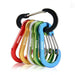6Pcs Fishing CC1 Steel Small Carabiner Clips Outdoor Camping Multi Tool Fishing Acessories