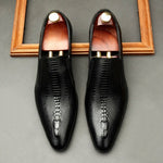 Handmade Men's Wedding Oxford Shoes Genuine Leather Brogue Men's Business Formal Shoes